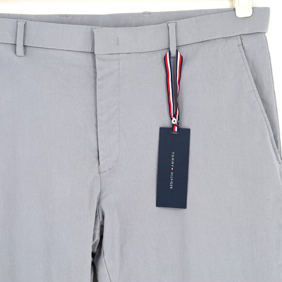 Tommy Hilfiger Men's Light Gray Stretchy Casual Flat Front Pants Size 36Wx32L - Picture 5 of 7